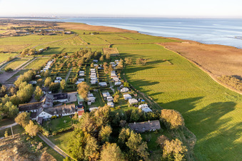 Ny Camping, Sønderho in Fanø im Bundesland Syddanmark, Dänemark von oben gesehen
