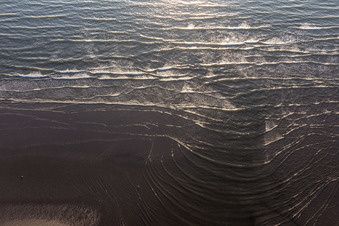 Weststrand bei Flut in Fanø im Bundesland Syddanmark, Dänemark