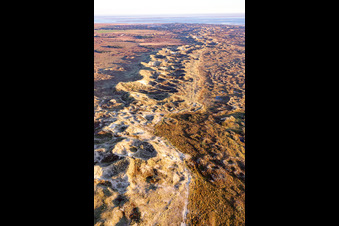 Nationalpark Wattenmeer in Fanø im Bundesland Syddanmark, Dänemark aus der Luft