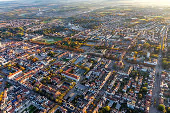 Stadtzentrum im Innenstadtbereich zwischen Solitudestraße und Schloßstraße in Ludwigsburg im Bundesland Baden-Württemberg, Deutschland