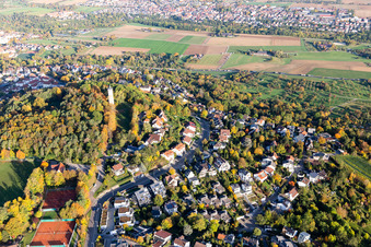 Luftbild von Engelberg in Leonberg im Bundesland Baden-Württemberg, Deutschland