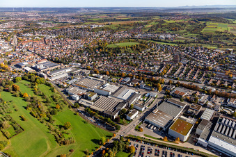 Luftaufnahme von Metabo Werke in Nürtingen im Bundesland Baden-Württemberg, Deutschland