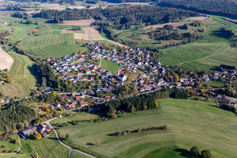 Luftbild von Ortsteil Hoppetenzell in Stockach im Bundesland Baden-Württemberg, Deutschland