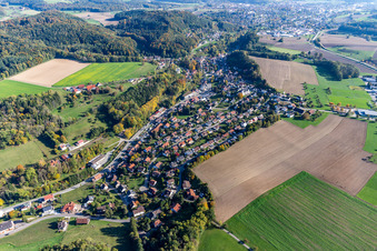 Luftbild von Ortsteil Zizenhausen in Stockach im Bundesland Baden-Württemberg, Deutschland