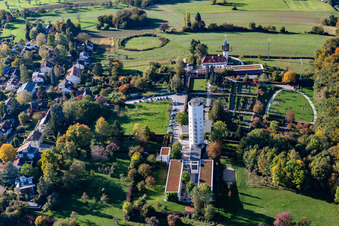 Gebäude der Jugendherberge DJH Otto-Moericke-Turm Konstanz im Ortsteil Allmannsdorf in Konstanz im Bundesland Baden-Württemberg, Deutschland
