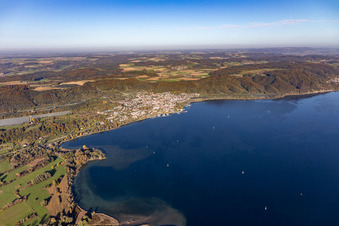 Drohnenbild von Ortsteil Ludwigshafen in Bodman-Ludwigshafen im Bundesland Baden-Württemberg, Deutschland