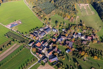 Luftbild von Straussenfarm Hegau-Bodensee in Stockach im Bundesland Baden-Württemberg, Deutschland