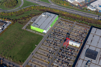 Luftbild von Mömax XXXL in Schweinfurt im Bundesland Bayern, Deutschland