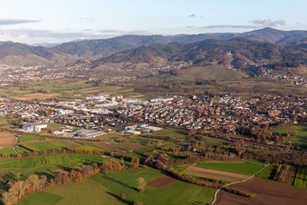 Weier von Südwesten in Ottersweier im Bundesland Baden-Württemberg, Deutschland