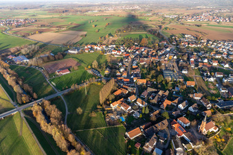 Luftbild von Ortsteil Bühl am Bühlbach in Offenburg im Bundesland Baden-Württemberg, Deutschland