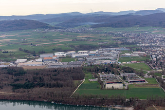 Industriegebiet Riburg in Möhlin im Bundesland Aargau, Schweiz