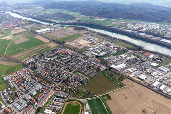 Ortsteil Herten in Rheinfelden im Bundesland Baden-Württemberg, Deutschland