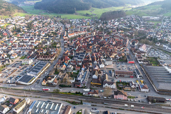 Haslach im Kinzigtal im Bundesland Baden-Württemberg, Deutschland von oben