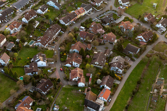 Im Ries, Im Laulesgarten aus Osten im Ortsteil Fessenbach in Offenburg im Bundesland Baden-Württemberg, Deutschland