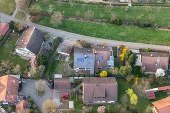 Im Ries aus Süden im Ortsteil Fessenbach in Offenburg im Bundesland Baden-Württemberg, Deutschland