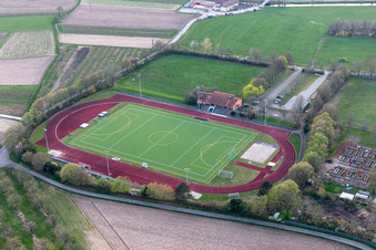 Sportstätten-Gelände des Stadion Schaible Stadion in Offenburg im Bundesland Baden-Württemberg, Deutschland