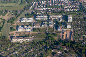 Drohnenbild von Technologiepark im Ortsteil Rintheim in Karlsruhe im Bundesland Baden-Württemberg, Deutschland