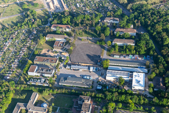 Luftbild von KIT Campus Ost im Ortsteil Rintheim in Karlsruhe im Bundesland Baden-Württemberg, Deutschland