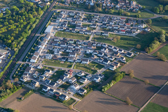 Neubaugebiet Paul-Klee-Ring in Wörth am Rhein im Bundesland Rheinland-Pfalz, Deutschland