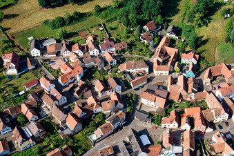 Luftbild von Mettenbacher Straße im Ortsteil Gräfenhausen in Annweiler am Trifels im Bundesland Rheinland-Pfalz, Deutschland
