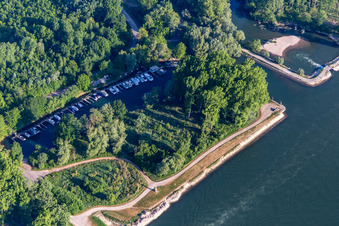 Leimersheim Altrhein und Rheinschänke im Bundesland Rheinland-Pfalz, Deutschland