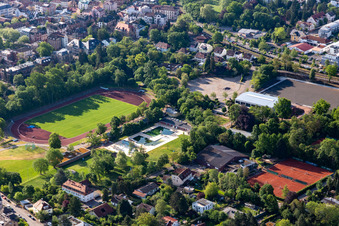 Südpfalzstadion ohne Rundsporthalle in Landau in der Pfalz im Bundesland Rheinland-Pfalz, Deutschland