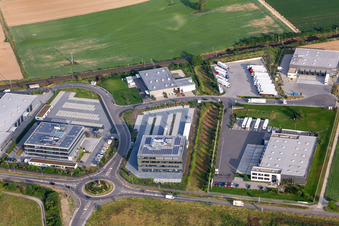 Luftbild von Industriegebiet Im Speyerer Tal mit Kardex Software GmbH und  ITK Engineering GmbH in Rülzheim im Bundesland Rheinland-Pfalz, Deutschland