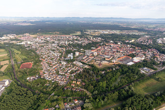 Stadtzentrum im Innenstadtbereich in Germersheim im Bundesland Rheinland-Pfalz, Deutschland