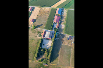 Luftbild von Ranch in Seebach im Bundesland Bas-Rhin, Frankreich