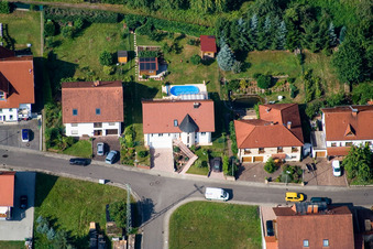 Ritter-Stephan-von-Mörlheim-Straße in Eußerthal im Bundesland Rheinland-Pfalz, Deutschland aus der Luft