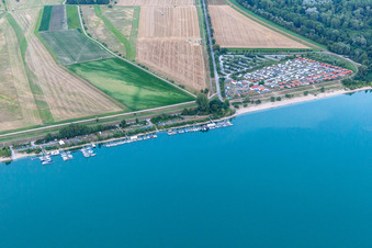 Kollersee, Kollerinsel, HSK Ludwigshafen in Brühl im Bundesland Baden-Württemberg, Deutschland