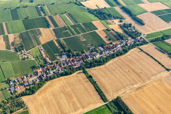 Vollmersweiler im Bundesland Rheinland-Pfalz, Deutschland aus der Luft
