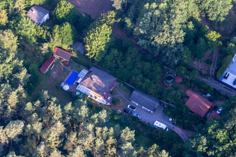 Am Saufelsen in Ludwigswinkel im Bundesland Rheinland-Pfalz, Deutschland aus der Luft