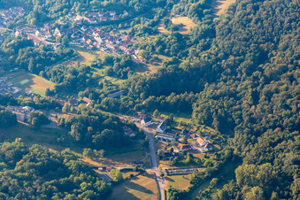 Weiler in Wissembourg im Bundesland Bas-Rhin, Frankreich von oben