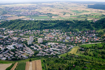 Luftbild von Hildrizhauser Straße in Herrenberg im Bundesland Baden-Württemberg, Deutschland