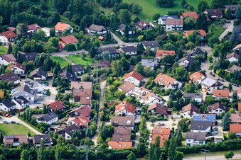 Luftbild von Ehbühl, Kirchhalde in Herrenberg im Bundesland Baden-Württemberg, Deutschland