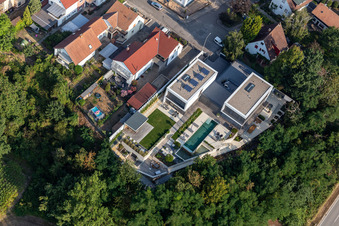 Luftbild von Hardtwald, St. Georg Straße in Neupotz im Bundesland Rheinland-Pfalz, Deutschland