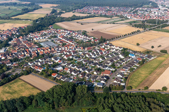 Ortsansicth aus Nordosten in Kuhardt im Bundesland Rheinland-Pfalz, Deutschland
