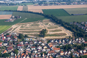 Schrägluftbild von Baugebiet Höhenweg 2 in Kandel im Bundesland Rheinland-Pfalz, Deutschland