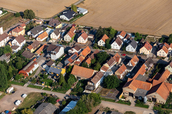 Drohnenaufname von Saarstr in Kandel im Bundesland Rheinland-Pfalz, Deutschland