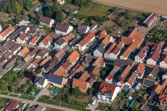 Saarstr in Kandel im Bundesland Rheinland-Pfalz, Deutschland von einer Drohne aus
