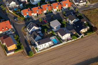 Luftaufnahme von Ortsteil Hardtwald in Neupotz im Bundesland Rheinland-Pfalz, Deutschland