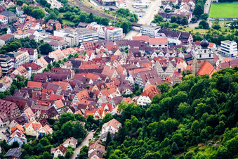 Altstadt in Herrenberg im Bundesland Baden-Württemberg, Deutschland