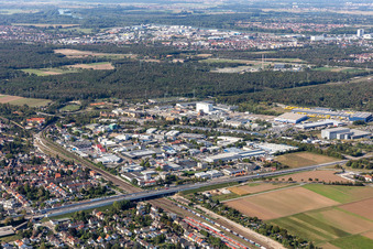 Industriegebiet Friedrichsfeld in Mannheim im Bundesland Baden-Württemberg, Deutschland