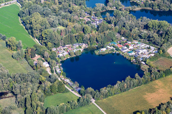 Sauerwiesen, Wagbachhäusel in Altlußheim im Bundesland Baden-Württemberg, Deutschland