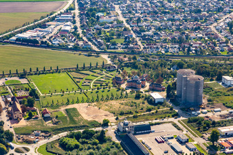Luftbild von Eremitage in Waghäusel im Bundesland Baden-Württemberg, Deutschland