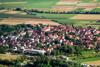 St. Briccius Kirche im Ortsteil Wurmlingen in Rottenburg am Neckar im Bundesland Baden-Württemberg, Deutschland