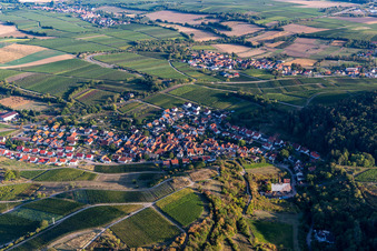 Drohnenbild von Ortsteil Gleishorbach in Gleiszellen-Gleishorbach im Bundesland Rheinland-Pfalz, Deutschland