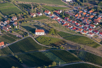 Luftbild von Gleiszellen, St. Dionysius Kapelle in Gleiszellen-Gleishorbach im Bundesland Rheinland-Pfalz, Deutschland