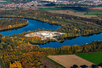 Lithonplus GmbH am Baggersee im Ortsteil Eggenstein in Eggenstein-Leopoldshafen im Bundesland Baden-Württemberg, Deutschland